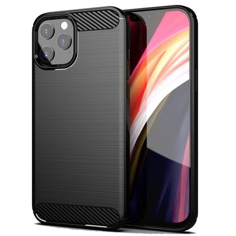 tok / borító Apple iPhone 13 Pro Max fekete - Forcell CARBON