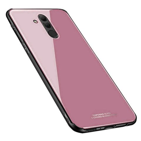 Obal / kryt pre Huawei MATE 20 LITE ružový - sklenená zadná strana