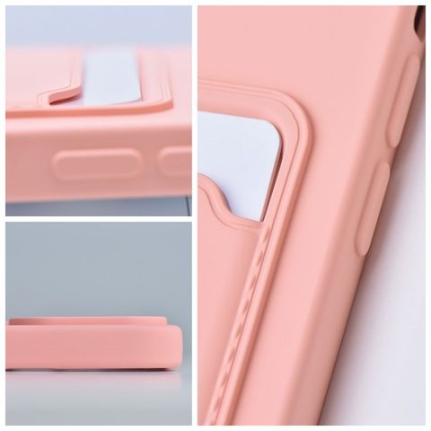 Obal / kryt na Samsung Galaxy A14 5G / A14 4G růžový - Forcell CARD Case