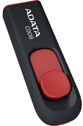 USB pendrive 8GB fekete/piros - ADATA C008