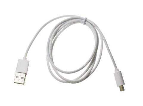 Micro USB adatkábel kétoldalas fehér