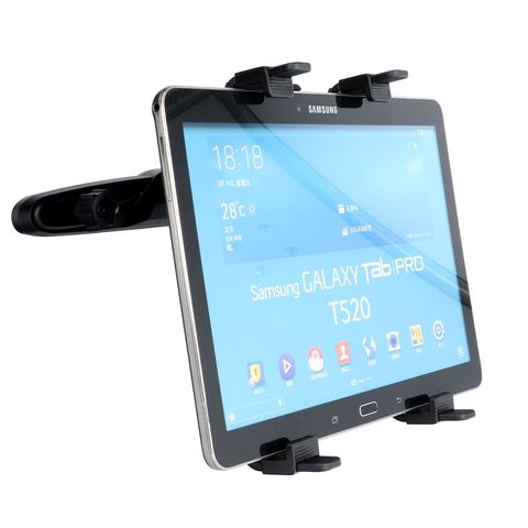 Držák do auta na tablet 7"-11" (opěrka hlavy) černý