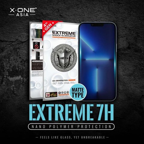 Tvrzené / ochranné sklo pro Apple iPhone 14 Pro / 15 - X-ONE Extreme Shock Eliminator 4th gen. (Matte Series)