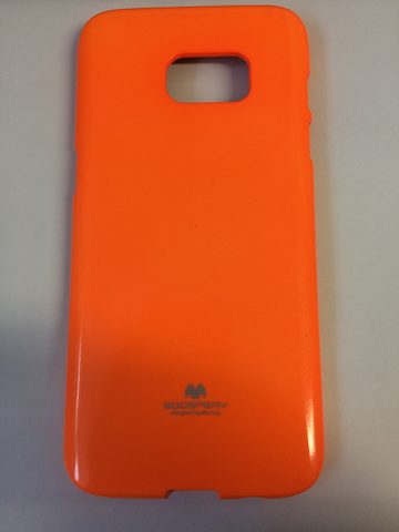 Obal / kryt pre Samsung Galaxy S7 Edge fosforovo oranžový - JELLY