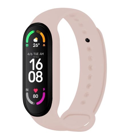 Silikonový řemínek FIXED Silicone Strap pro Xiaomi Band 7/ Mi Band 6/ Mi Band 5, růžový