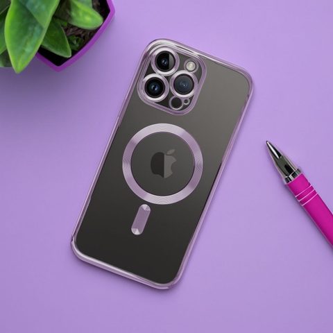 Obal / kryt na Apple iPhone 15 Plus fialový - Electro Mag Cover