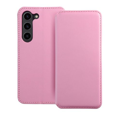 Puzdro / obal na Samsung Galaxy S24 ružové - kniha Dual Pocket