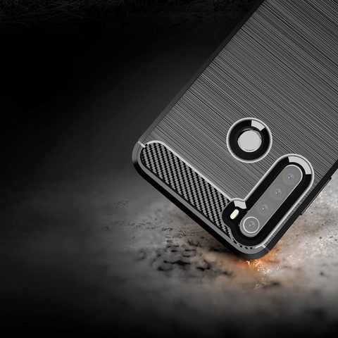 Fedél / borító Xiaomi Redmi Note 8T fekete - Forcell Carbon