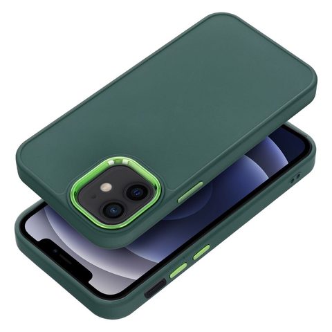Obal / kryt na Apple iPhone 12 mini zelený - Frame case