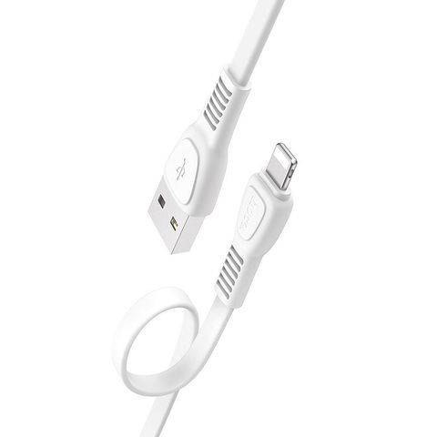 Töltő- és adatkábel iPhone USB / Lightning 1 m fehér - HOCO Noah NEO