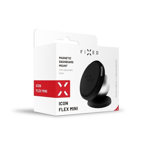 Magnetický držák FIXED Icon Flex Mini na palubní desku, černý