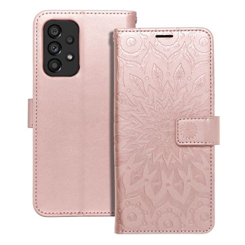 Pouzdro / obal na Samsung Galaxy A53 5G mandala růžový - knížkový Forcell MEZZO