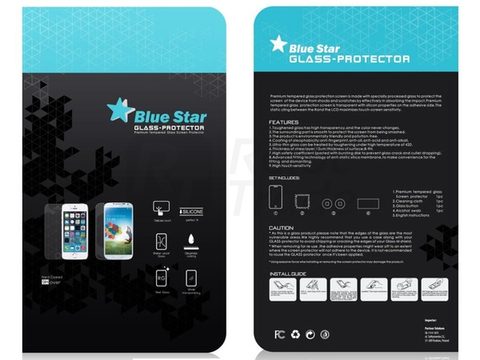 Edzett / védő üveg Samsung N9000 Galaxy Note3 - Blue Star