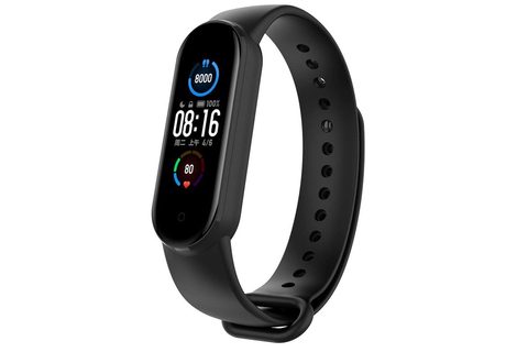 Szilikon szíj a Xiaomi Mi Band 5 / Mi Band 6 készülékhez - fekete