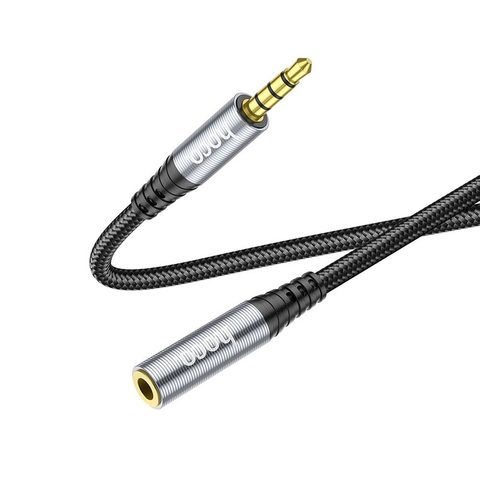 Kabel 3.5mm audio prodlužovací 2m černý - HOCO