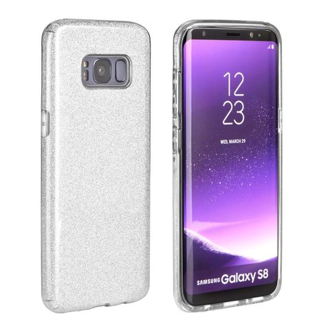Obal / kryt pre Samsung Galaxy A30 strieborný - SHINING
