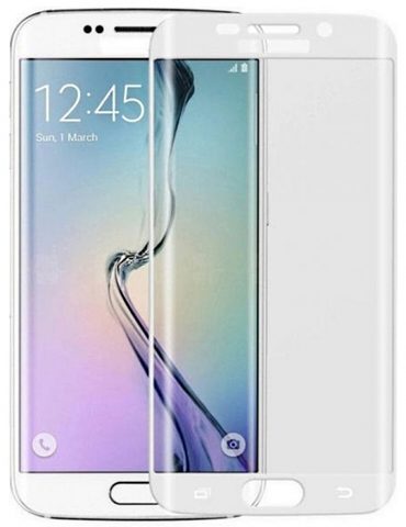 Tvrzené / ochranné sklo Samsung (SM-G925) Galaxy S6 Edge bílé - BlueStar