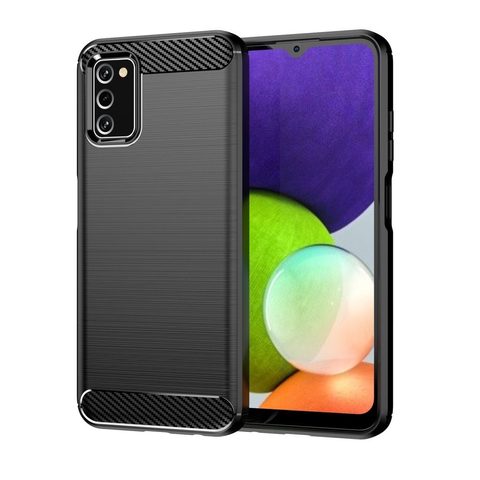 Csomagolás / borító Samsung Galaxy A41 fekete - Forcell CARBON