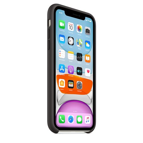 Obal / Kryt na iPhone 11 černý - Silicone Case