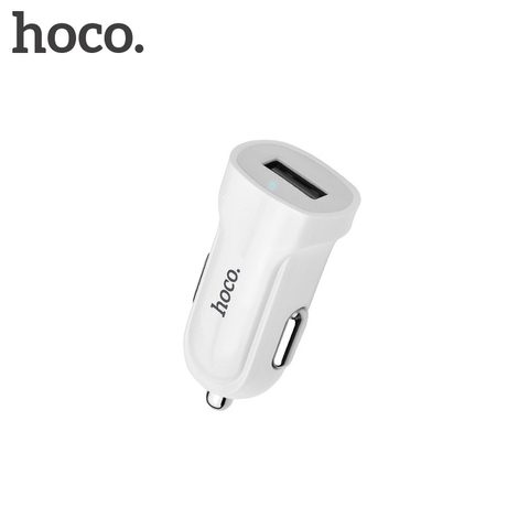 Autótöltő micro USB kábellel fehér - HOCO