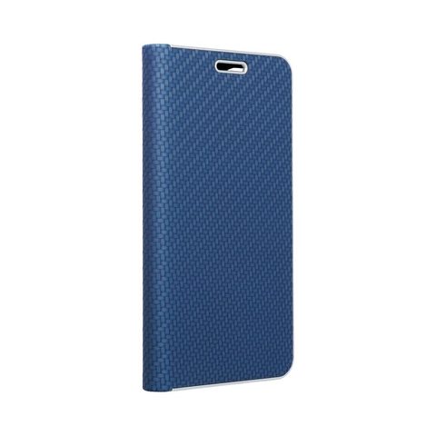 Puzdro / obal pre Xiaomi Redmi Note 9T 5G modré - kniha Forcell LUNA Carbon