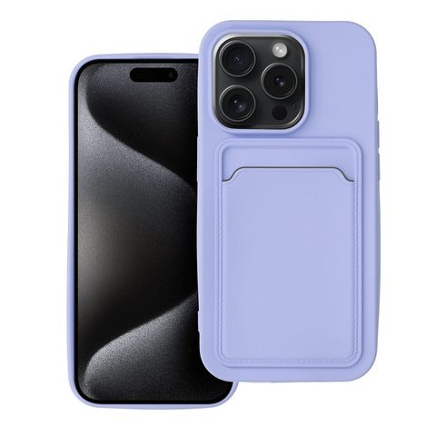 Obal / kryt na Apple iPhone 15 PRO fialové - CARD Case