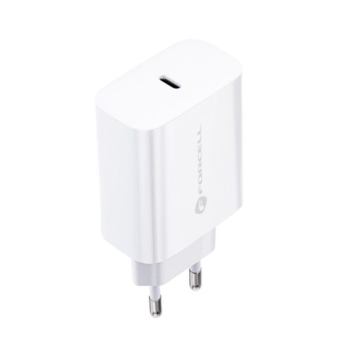 Cestovná nabíjačka Forcell so vstupom USB C a káblom typu C - 3A 25 W s funkciou PD a QC 4.0