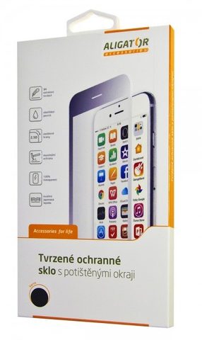 Tvrzené / ochranné sklo Xiaomi Redmi Note 7 černé - Aligátor