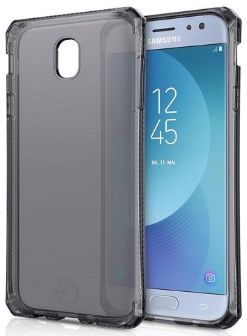 Obal / kryt pre Samsung Galaxy J7 transparentný sivý - Itskin