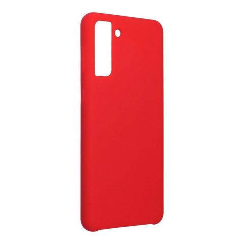 Obal / kryt pre Samsung Galaxy S21 Plus červený - Forcell Silicone