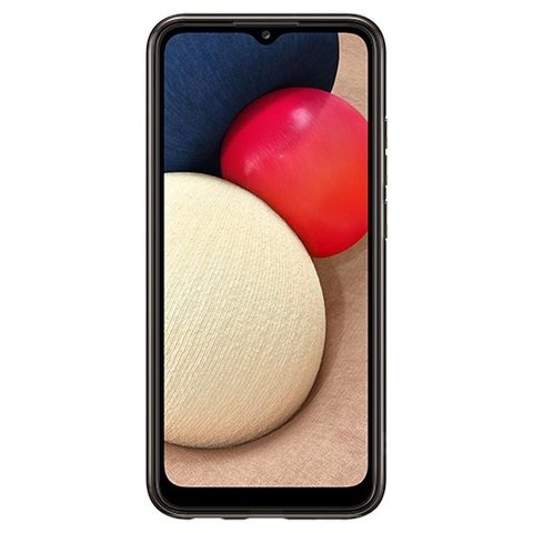 Fedél / Cover for Samsung Galaxy A02s fekete buborékfólia Eredeti átlátszó borító