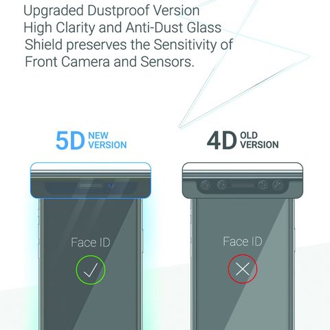 Edzett / védőüveg Apple iPhone 6 / 6S PLUS fekete - 5D Roar Glass teljes ragasztás