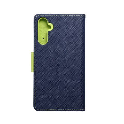 Puzdro / obal na Samsung Galaxy A34 modré / limetkové - kniha Fancy Book