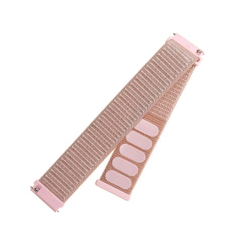 Nylonový řemínek FIXED Mesh Strap s Quick Relase 22 mm pro smartwatch, růžově zlatý