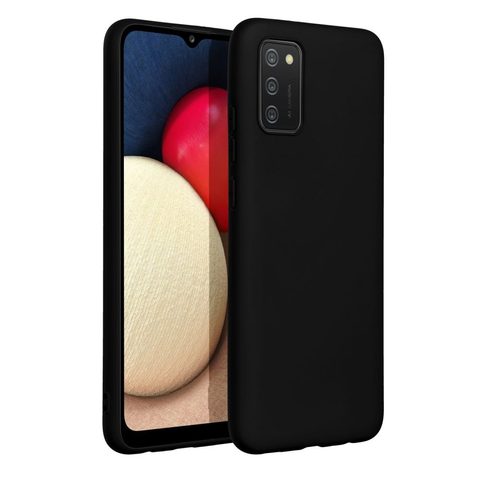 Obal / kryt pre Samsung Galaxy A02s čierny - Forcell Soft