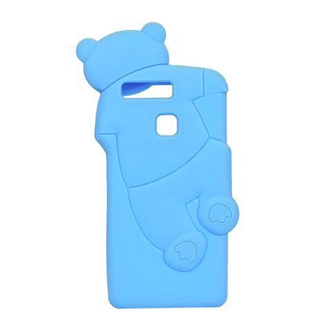 Obal / kryt pre Huawei P9 Lite modrý - 3D medveď