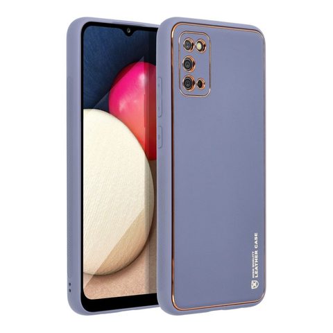 Védőborító Samsung Galaxy A03S kék - Forcell LEATHER