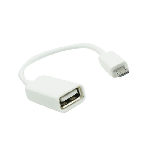 Adaptér / redukce OTG micro USB bílý