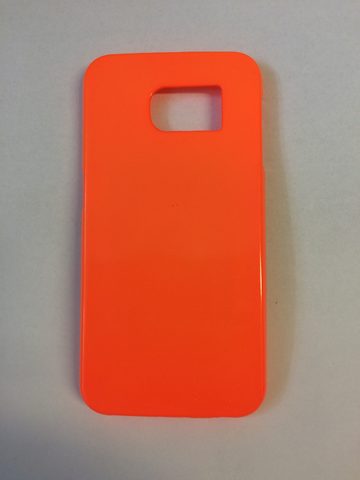 Obal / kryt na Samsung Galaxy S6 oranžový - Jelly Case Flash