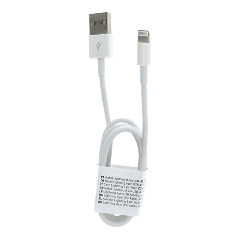 Nabíjecí kabel pro iPhone USB / Lightning 1m bílý
