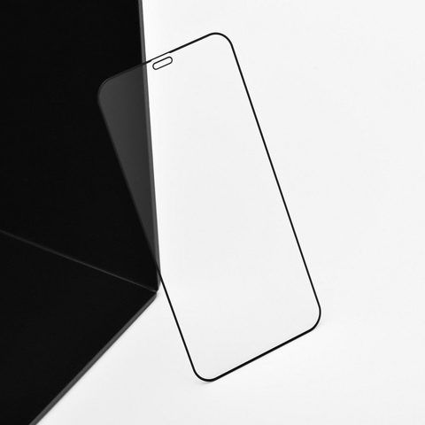 Tvrdené / ochranné sklo Apple iPhone 7 / 8 PLUS čierne - 5D full adhesive
