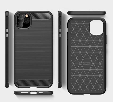 Obal / kryt pre Apple iPhone 11 Pro Max čierne - Forcell CARBON