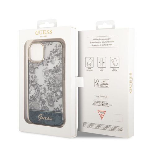 Obal / kryt na Apple iPhone 14 Plus - Guess PC/TPU Toile De Jouy