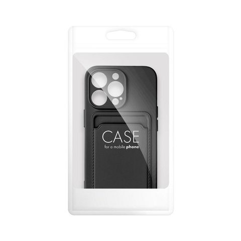 Obal / kryt na Apple iPhone 15 Pro čierne - CARD Case