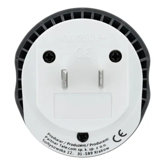 Cestovní adaptér USA (Type A) 10A bílý - Blue Star