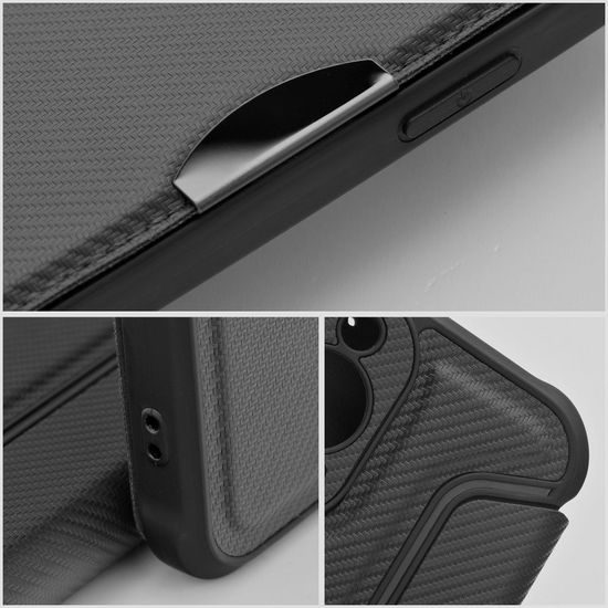 Pouzdro / obal na Apple iPhone 12 PRO, černý - knížkový Razor
