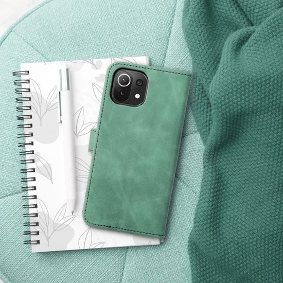 Pouzdro / obal na Xiaomi Redmi 10, zelené - knížkové Forcell Tender