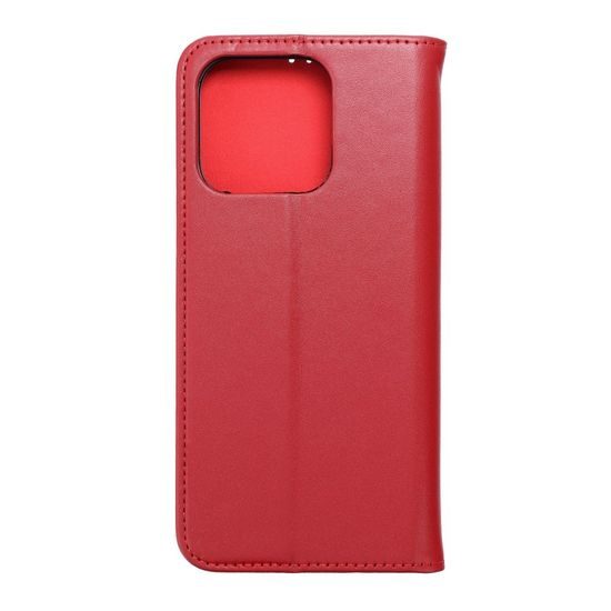 Puzdro / obal na Xiaomi Redmi 12C červené - kniha Kožené SMART PRO