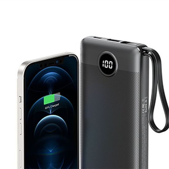 Powerbanka C10 10 000mAh (Micro + Typ C + Lightning) černá - VEGER