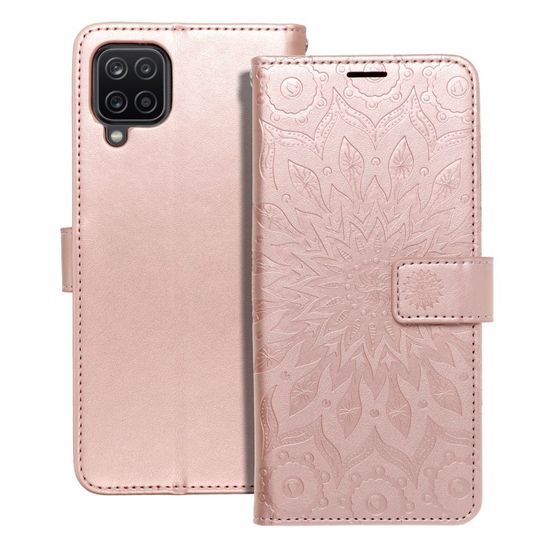 Pouzdro / obal na Samsung Galaxy A12 růžové - knížkové Forcell MEZZO